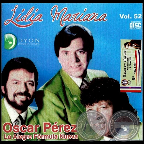 LIDIA MARIANA - Volumen 52 - OSCAR PÉREZ con La Alegre Fórmula Nueva - Año 2002